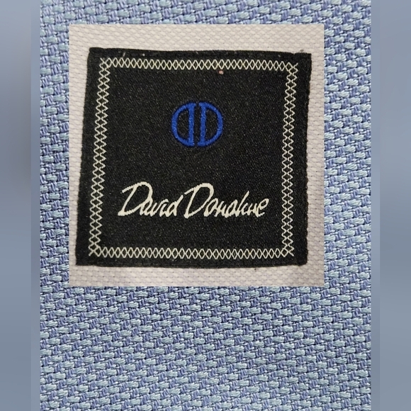 David Donahue Other - David Donahue SZ 16 32/33 Preppy Timeless Button Up Micro Print Cotton Shirt